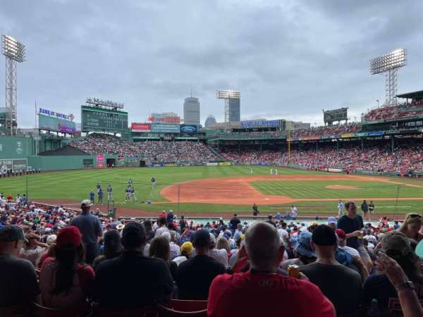 Fenway Park, section: Grandstand 27, row: 2, seat: 4