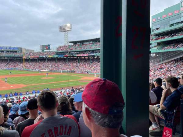 Fenway Park, section: Grandstand 27, row: 2, seat: 4
