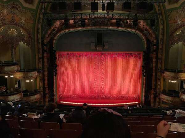 New Amsterdam Theatre, section: Mezzanine C, row: HH, seat: 110