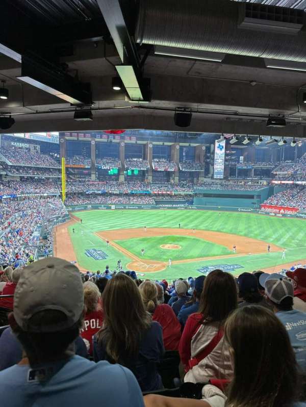 Globe Life Field, section: 116, row: 20, seat: 1