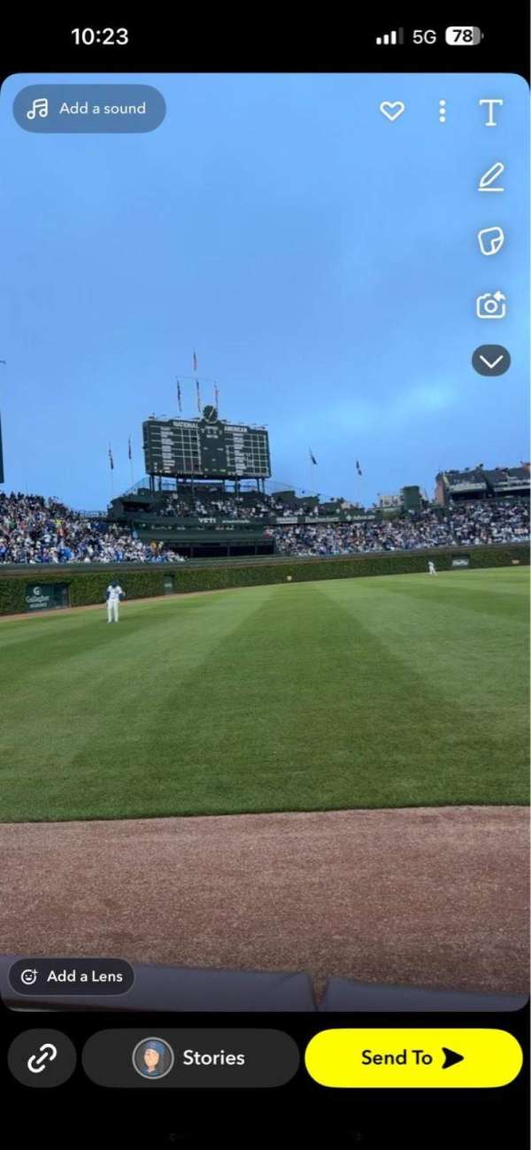 Wrigley Field, section: 4, row: 7, seat: 7