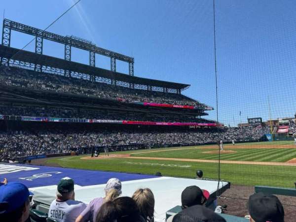 Coors Field, section: 122, row: 7, seat: 6