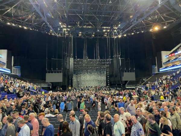 The O2, London, section: 106, row: AA, seat: 190