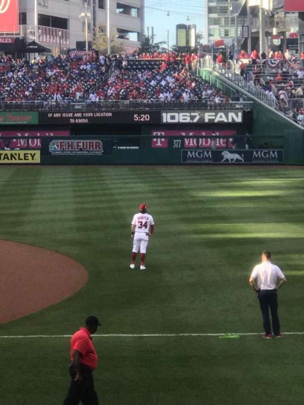 Nationals Park, section: 131, row: F, seat: 10