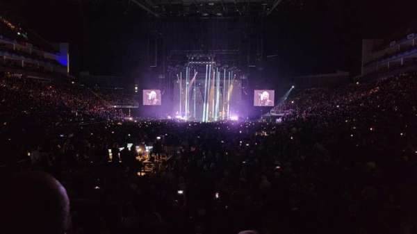 The O2, London, section: 107, row: K, seat: 221