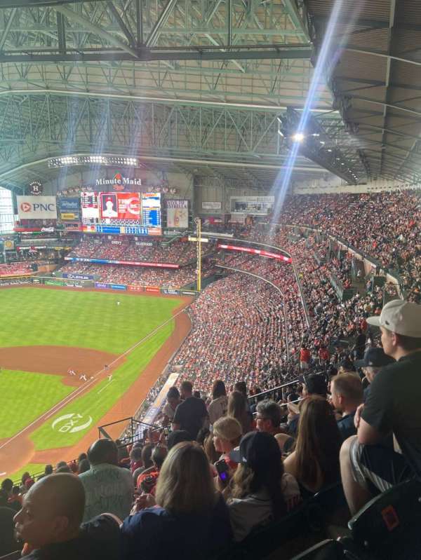 Daikin Park, section: 319, row: 13, seat: 9-11