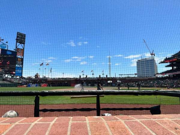 Oracle Park, section: 125, row: 1, seat: 6