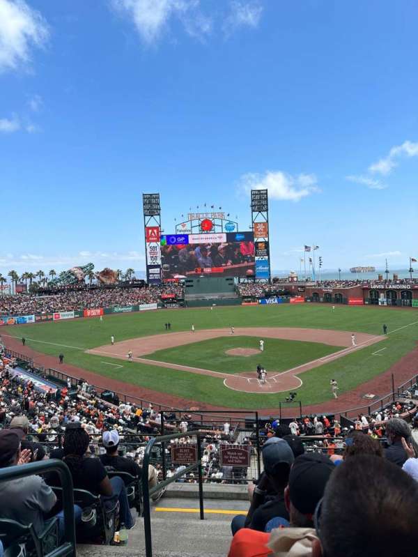 Oracle Park, section: 216, row: F, seat: 5