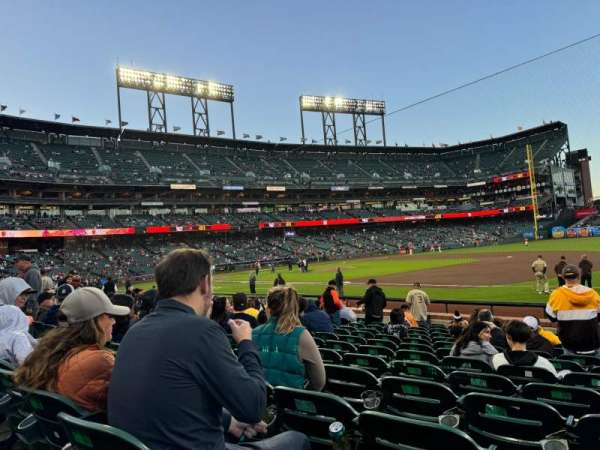 Oracle Park, section: 106, row: 13, seat: 5