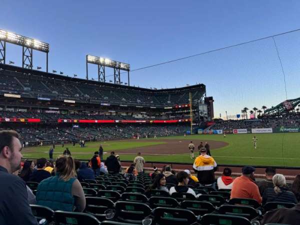 Oracle Park, section: 106, row: 13, seat: 5