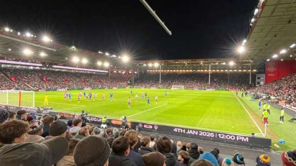 Bramall Lane, section: BL3, row: P, seat: 158