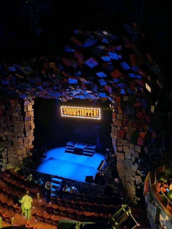 Cambridge Theatre, section: Upper Circle, row: A, seat: 25