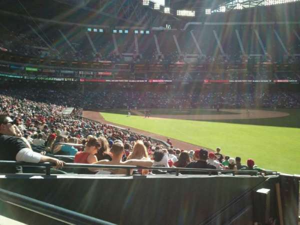 Chase Field, section: 108, row: 25, seat: 9
