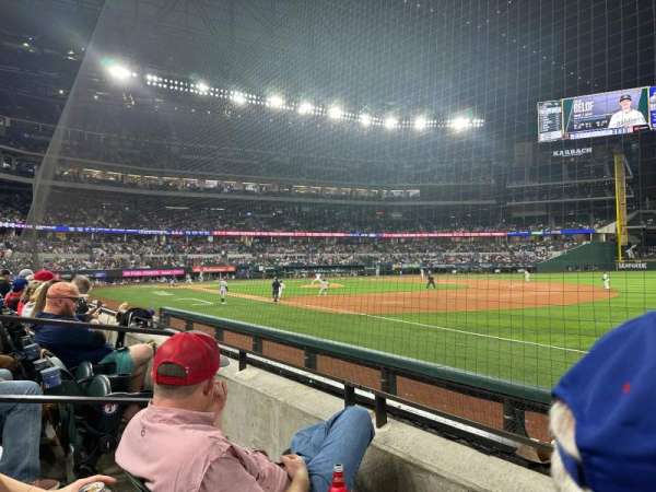 Globe Life Field, section: 23, row: 2, seat: 4
