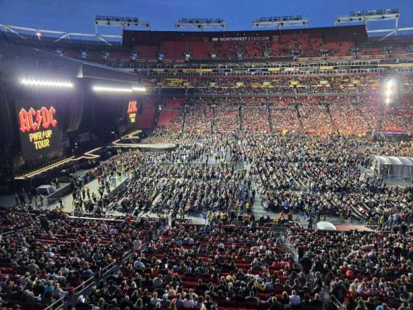 Northwest Stadium, section: 301, row: 1, seat: 7