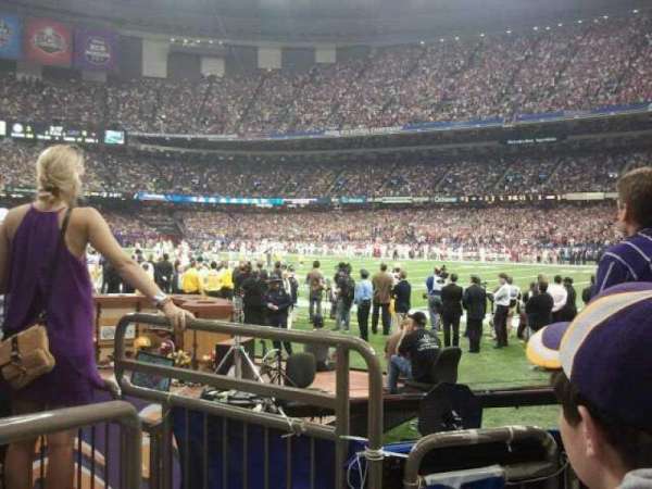 Caesars Superdome, section: 135, row: 3, seat: 13
