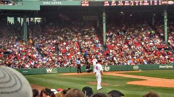 Fenway Park, section: Field Box 10, row: F, seat: 1
