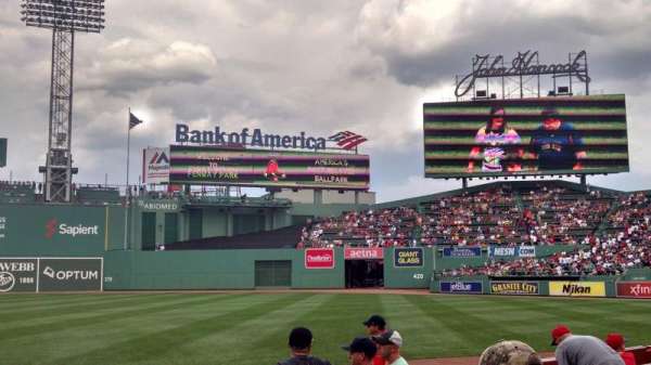 Fenway Park, section: Field Box 10, row: F, seat: 2