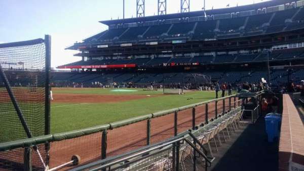 Oracle Park, section: 127, row: 1, seat: 1