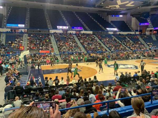 PeoplesBank Arena, section: 105, row: J, seat: 10