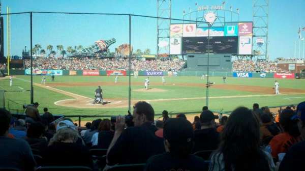 Oracle Park, section: 113, row: K, seat: 5