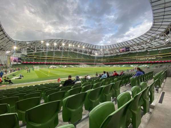Aviva Stadium, section: 128, row: Q, seat: 7