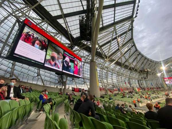 Aviva Stadium, section: 128, row: Q, seat: 7