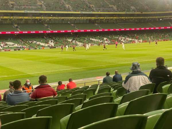 Aviva Stadium, section: 128, row: Q, seat: 7