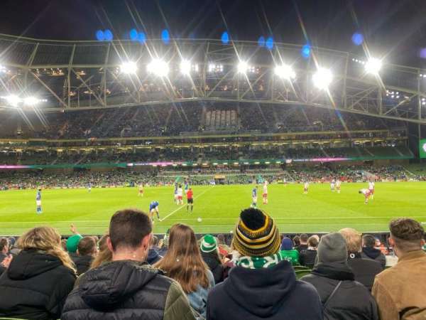 Aviva Stadium, section: 104, row: M, seat: 20