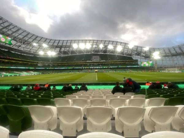 Aviva Stadium, section: 105, row: P, seat: 1