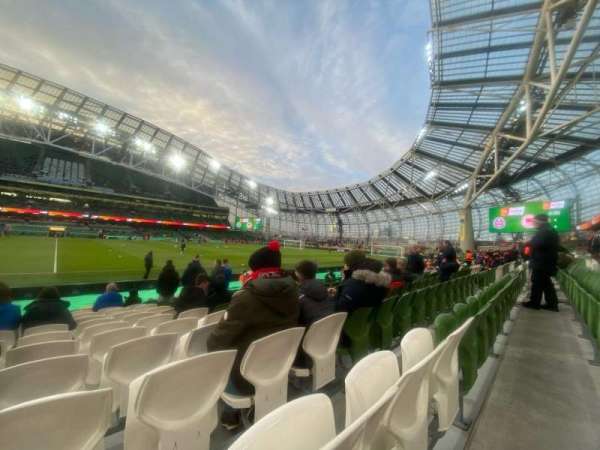 Aviva Stadium, section: 105, row: P, seat: 1