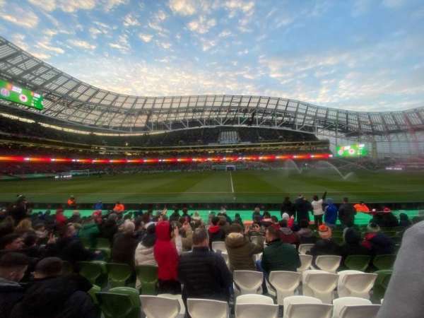 Aviva Stadium, section: 105, row: P, seat: 1