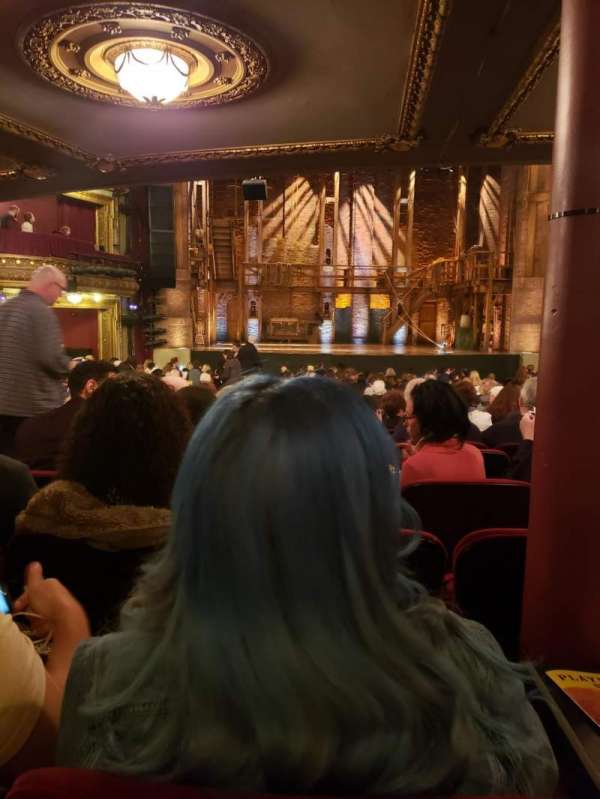 CIBC Theatre, section: Orchestra C, row: X, seat: 107