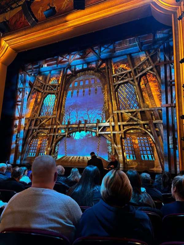 St. James Theatre, section: Orchestra R, row: J, seat: 6