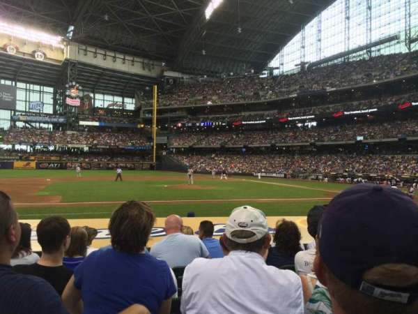 American Family Field, section: 122, row: 9, seat: 13