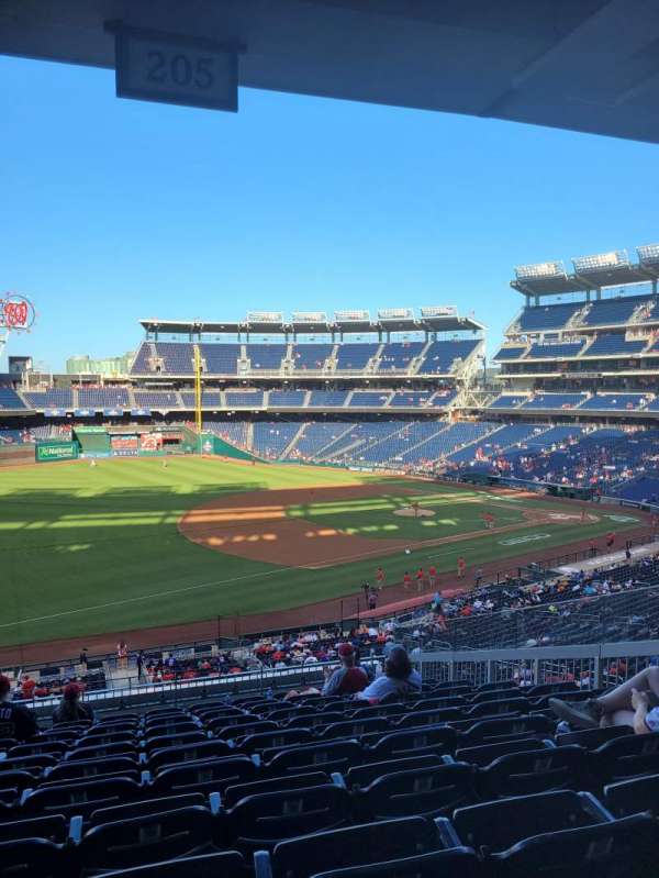 Nationals Park, section: 205, row: L, seat: 8