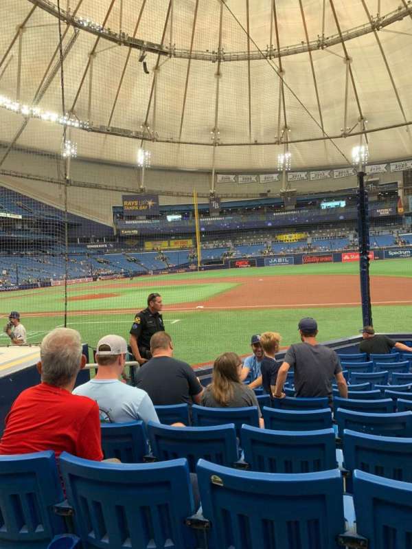 Tropicana Field, section: 120, row: N, seat: 3