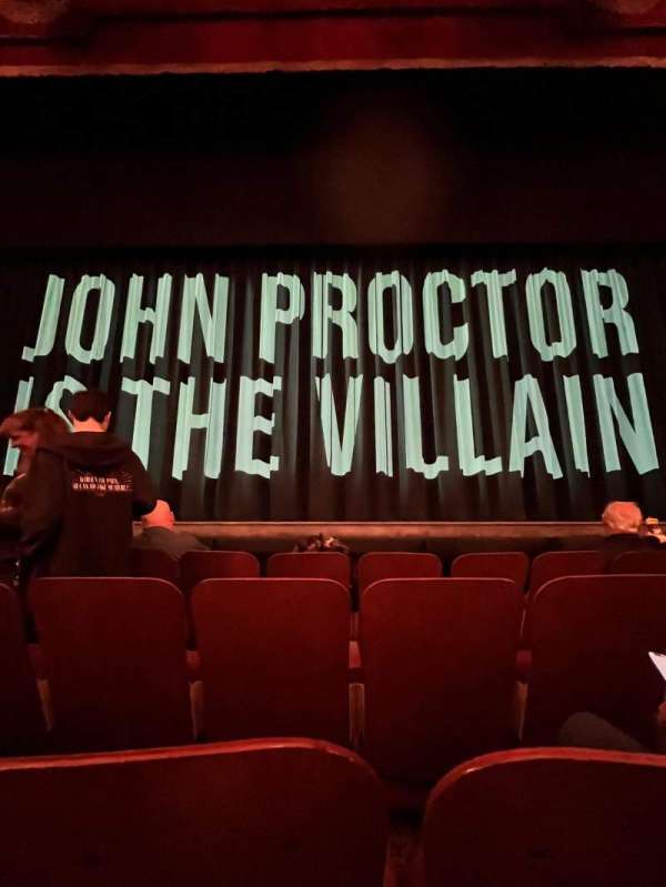 Booth Theatre, section: Orchestra C, row: B, seat: 107