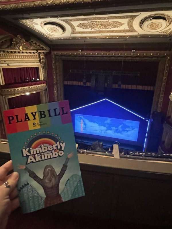 CIBC Theatre, section: Balcony RC, row: B, seat: 412