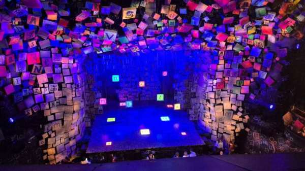 Cambridge Theatre, section: Upper Circle, row: A, seat: 20