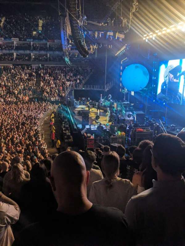 The O2, London, section: 112, row: R, seat: 390