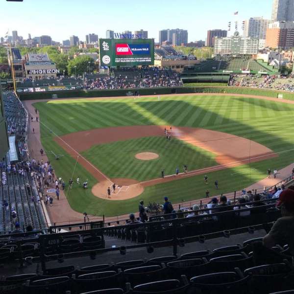 Wrigley Field, section: 420R, row: 6