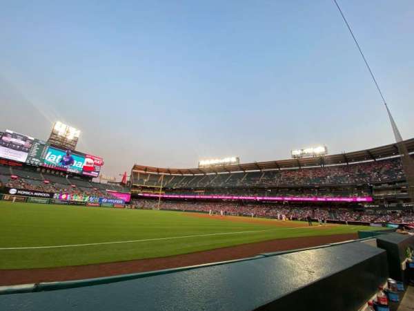 Angel Stadium, section: 107, row: A, seat: 12