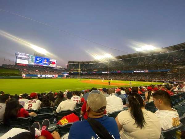 Angel Stadium, section: 108, row: M, seat: 3