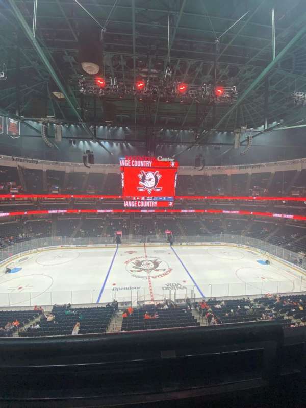 Honda Center, section: 434, row: A, seat: 5