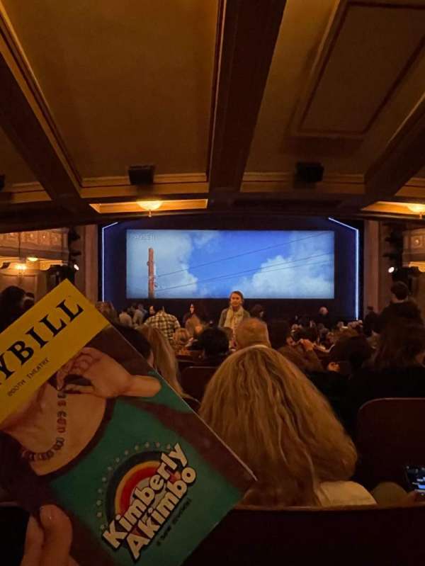 Booth Theatre, section: Orchestra C, row: P, seat: 106
