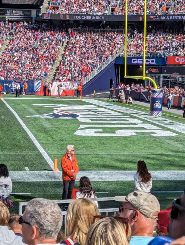 Gillette Stadium, section: 128, row: 8, seat: 4