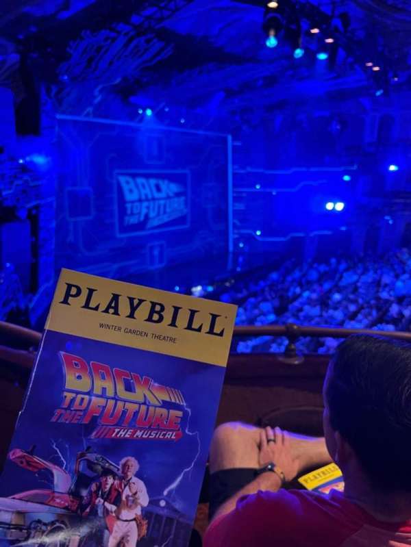 Winter Garden Theatre, section: Mezzanine L, row: B, seat: 39