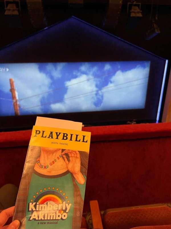 Booth Theatre, section: Mezzanine C, row: B, seat: 106