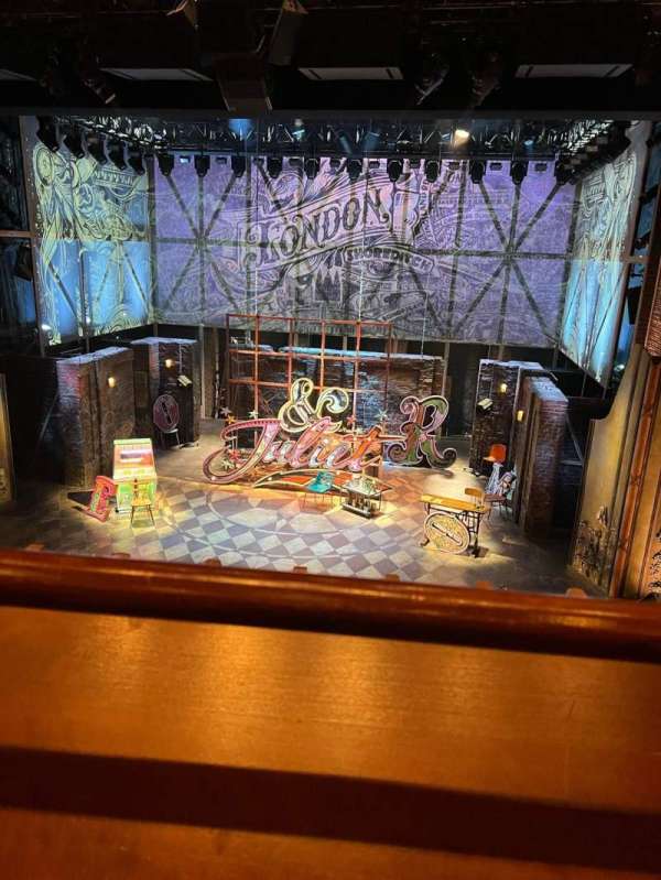 Stephen Sondheim Theatre, section: Mezzanine C, row: AA, seat: 105